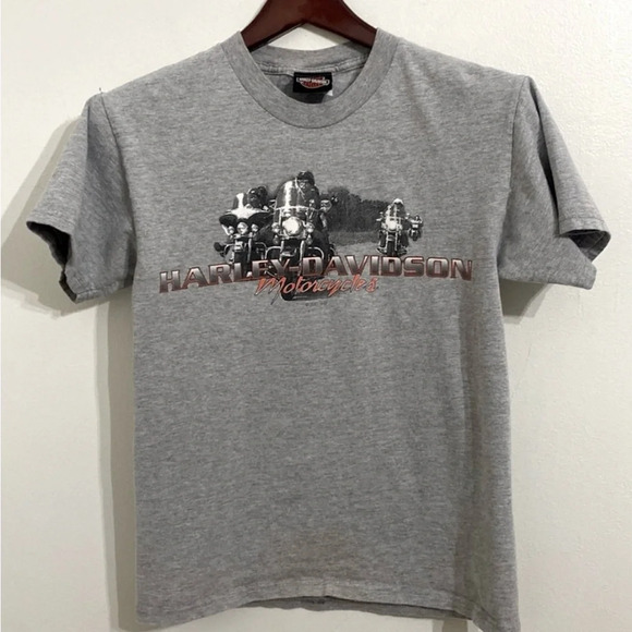 Vintage 2001 Harley Davidson South Charleston Small Graphic Biker Motorcycle Y2K - Picture 2 of 12